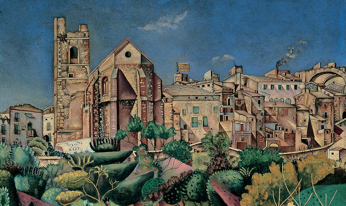 Mont-roig, l'església i el poble 1919. ©Successió Miró, 2022